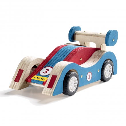 Stanley Junior Byg Selv Pull-Back Sports Bil - Legetøjsbiler - Legekammeraten.dk - Legekammeraten.dk
