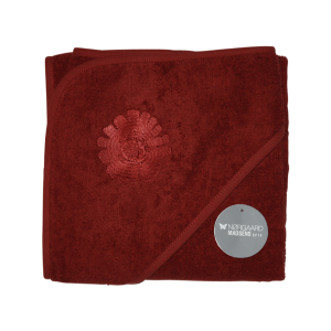Badeslag Dusty Rød M. Blomst 75x75 Cm - Legekammeraten.dk - Legekammeraten.dk