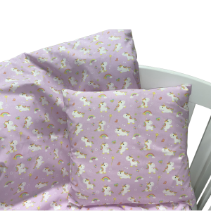 Baby Sengetøj Og Sengerand Sæt Med Enhjørning - Baby sengetøj - Legekammeraten.dk - Legekammeraten.dk