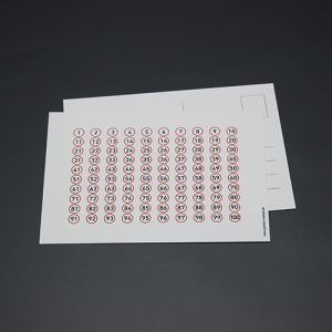 Postkort med tallene fra 1-100 - Lærlet