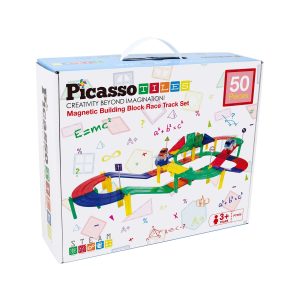 Picasso Tiles 50 Dele Magnetisk Racerbane - Magnetic Tiles - Legekammeraten.dk - Tactic