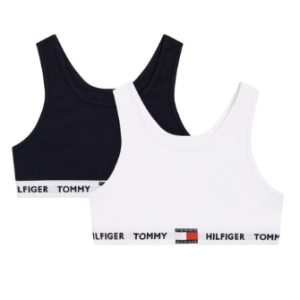 Tommy Hilfiger 2-Pak Bralette White/Black - Legekammeraten.dk - Legekammeraten.dk