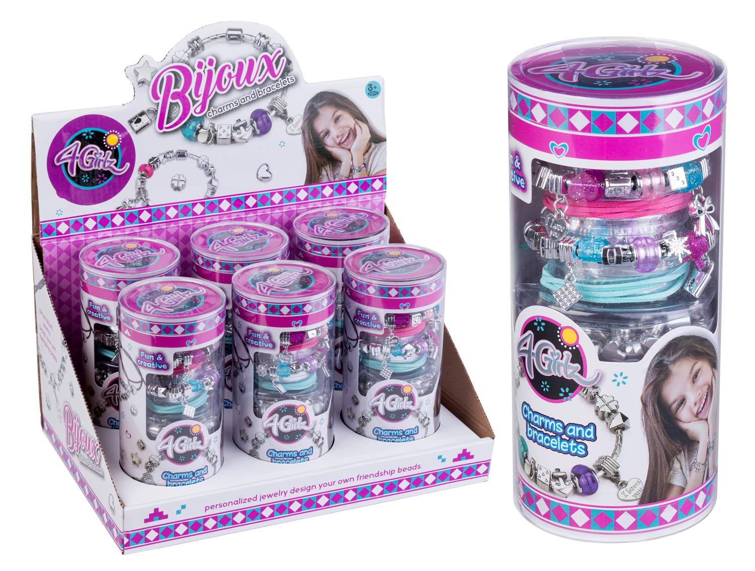 4-GIRLZ Armbånd Med Vedhæng - armbånd - Legekammeraten.dk - Legekammeraten.dk