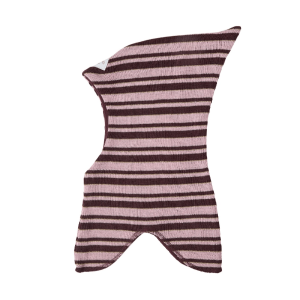 Racing Kids Vinter Elefanthue Stribet Wine Yard/ Old Rose - Racing kids elefanthue - Legekammeraten.dk - Legekammeraten.dk