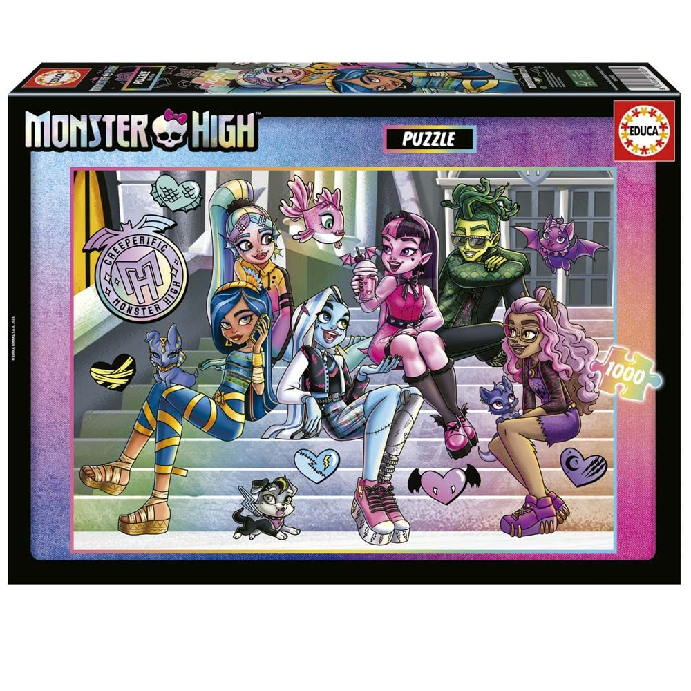 Monster High Puslespil 1000 Brikker - Educa