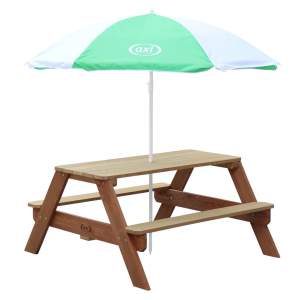 Nick Picnic Bord m Parasol brun - Axi