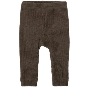 Joha Uld Leggings - Strik - Brown Melange - Joha