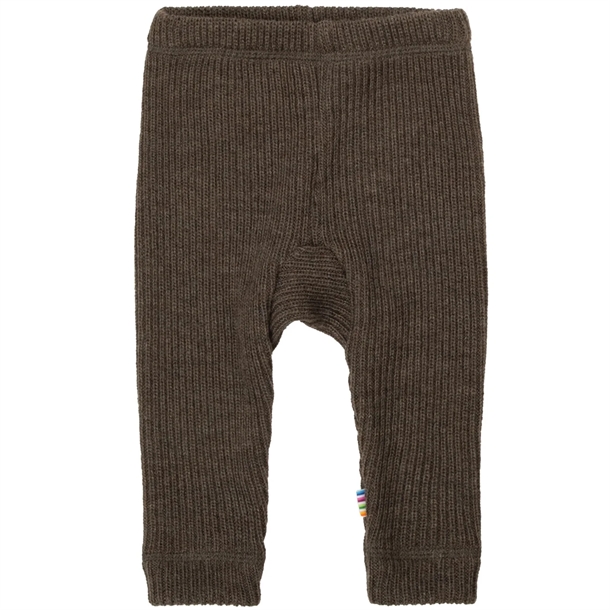 Joha Uld Leggings - Strik - Brown Melange - Joha