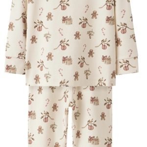 Lil Atelier Julenattøj - nmnLayo - Turtledove Christmas AOP - Lil Atelier