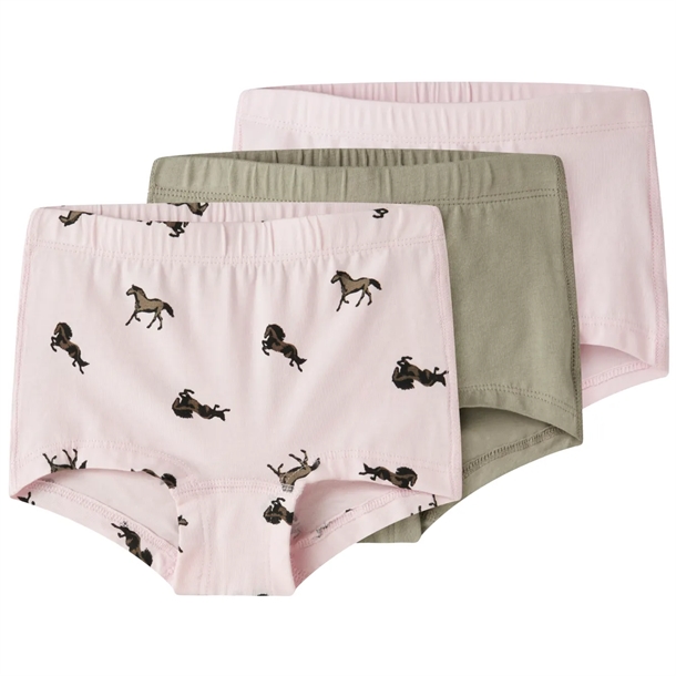 Name It Hipster - 3-pak NMFTIGHTS - Ballerina/Vintage Khaki - Name It