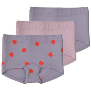Name It Hipster - 3-pak NMFTIGHTS - Lavender Hearts - Name It