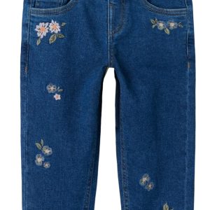 Name It Jeans Bella - Dark Blue Denim - Flower - Name It
