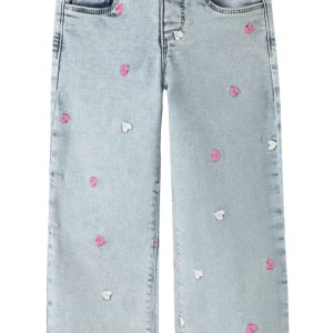 Name It Jeans - nmfROSE WIDE - Light Blue Bleached Denim - Name It