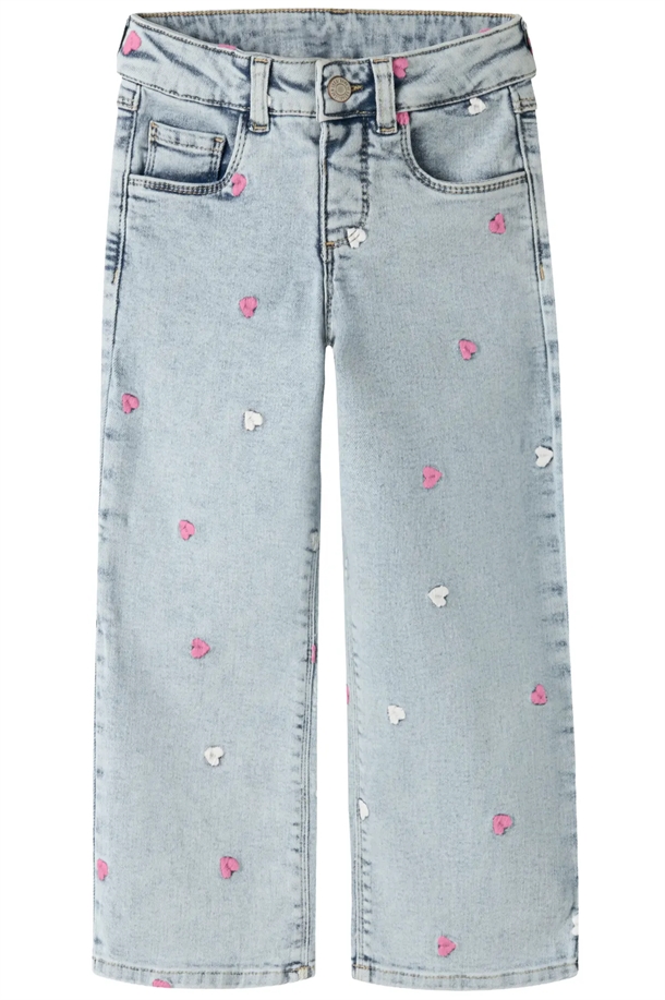 Name It Jeans - nmfROSE WIDE - Light Blue Bleached Denim - Name It