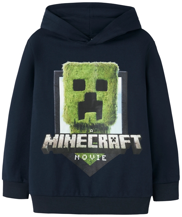 Name It Minecraft Hættetrøje - NKMOL Creeper - Navy Blazer - Name It