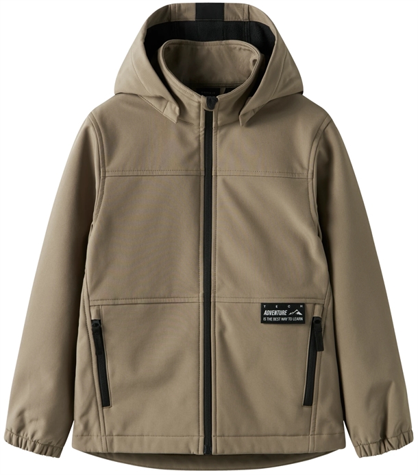 Name It Softshell Jakke - nmmAlfa08 - Fossil - Name It