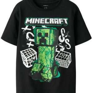 Name It T-shirt - Minecraft NKMDI - Black - Name It