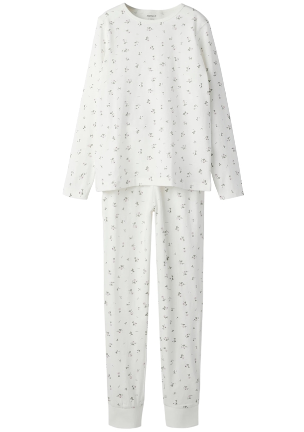 Name It nattøj - NkfNightset Flower - Jet Stream - Name It