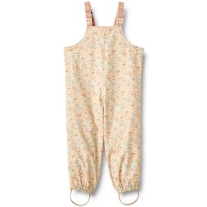 Wheat Regnbukser med seler - Charlo - Flowers and Seashells - Wheat