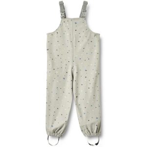 Wheat Regnbukser med seler - Charlo - Light Flint Letters - Wheat