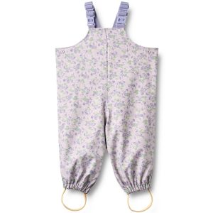 Wheat Regnbukser med seler - Charlo - Lilac Petunias - Wheat