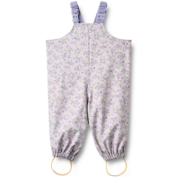 Wheat Regnbukser med seler - Charlo - Lilac Petunias - Wheat