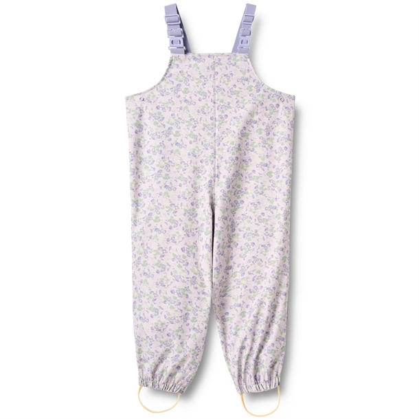 Wheat Regnbukser med seler - Charlo - Lilac Petunias - Wheat