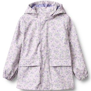 Wheat Regnjakke - Ollo - Lilac Petunias - Wheat