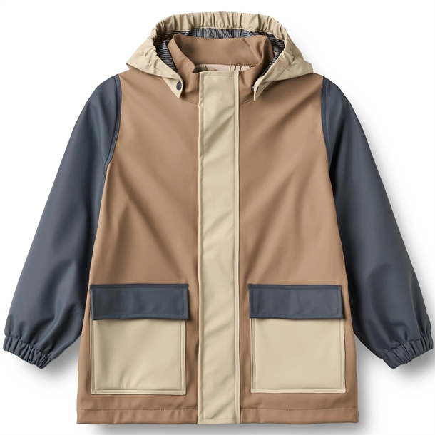 Wheat Regnjakke - Otu - White Pepper - Wheat