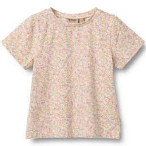 Wheat T-Shirt S/S - Manna - Blush Flower Meadow - Wheat