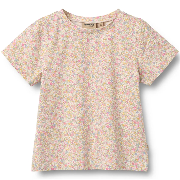 Wheat T-Shirt S/S - Manna - Blush Flower Meadow - Wheat