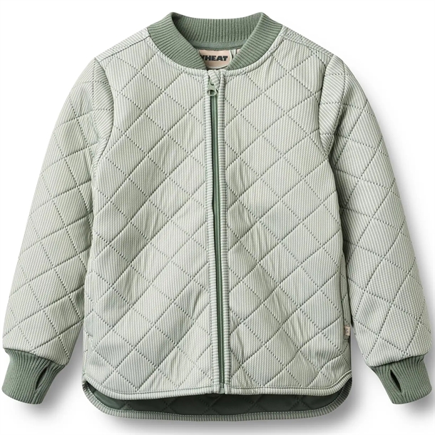 Wheat Termojakke - Loui - Green Stripe - Wheat